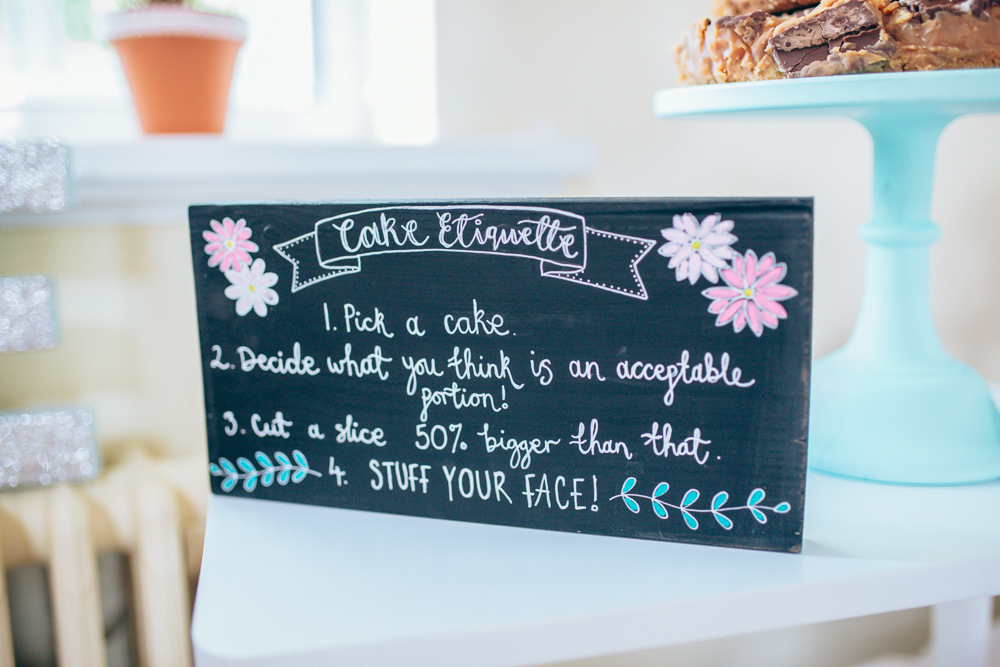 Chalk Black Board Sign Signage Cake Village Hall Wedding Samantha Kay Photography
