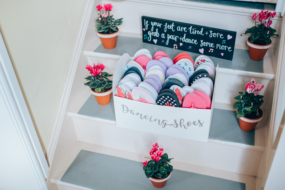 Flip Flops Box Village Hall Wedding Samantha Kay Photography