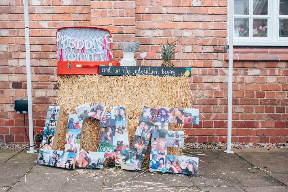 LOVE Letter Sign Signage Village Hall Wedding Samantha Kay Photography