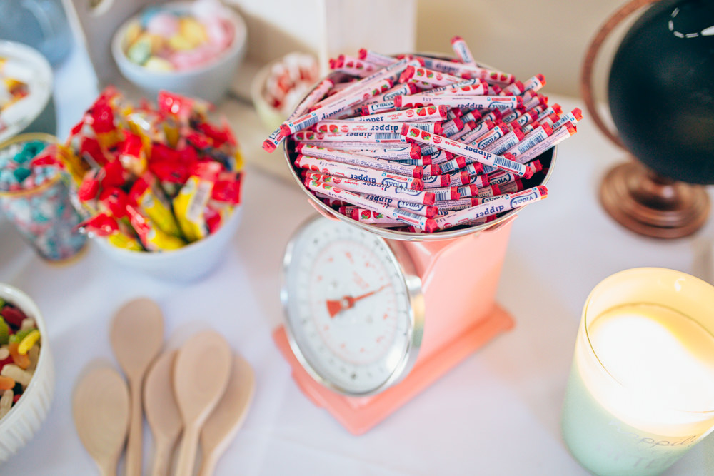 Sweets Sweetie Table Village Hall Wedding Samantha Kay Photography