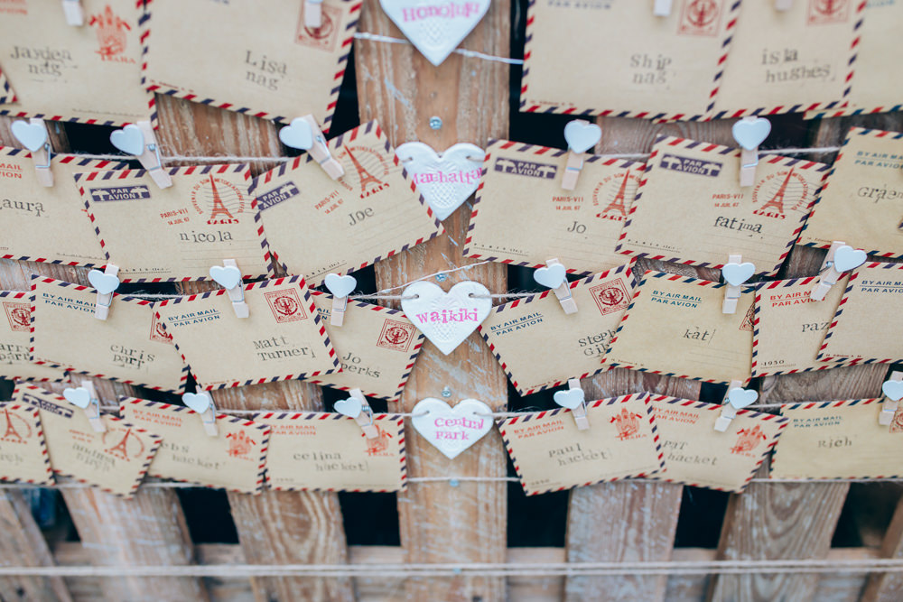 Seating Plan Table Chart Post Postcard Village Hall Wedding Samantha Kay Photography