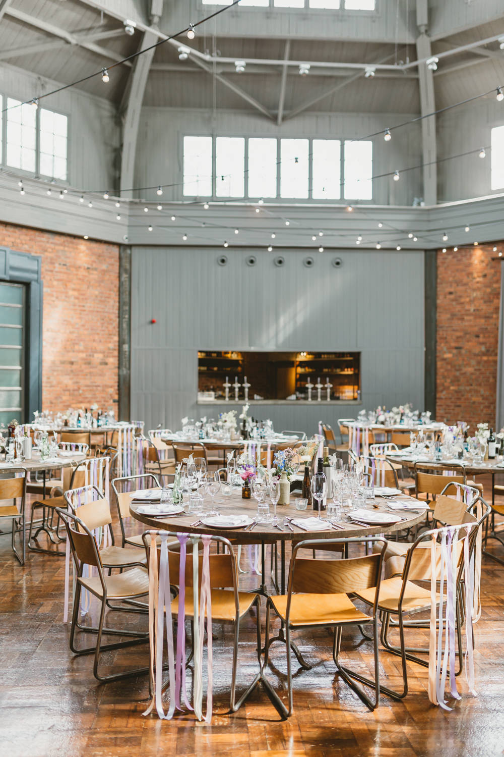 Reception Venue Decor Decoration Industrial Wylam Brewery Wedding Amy Lou Photography