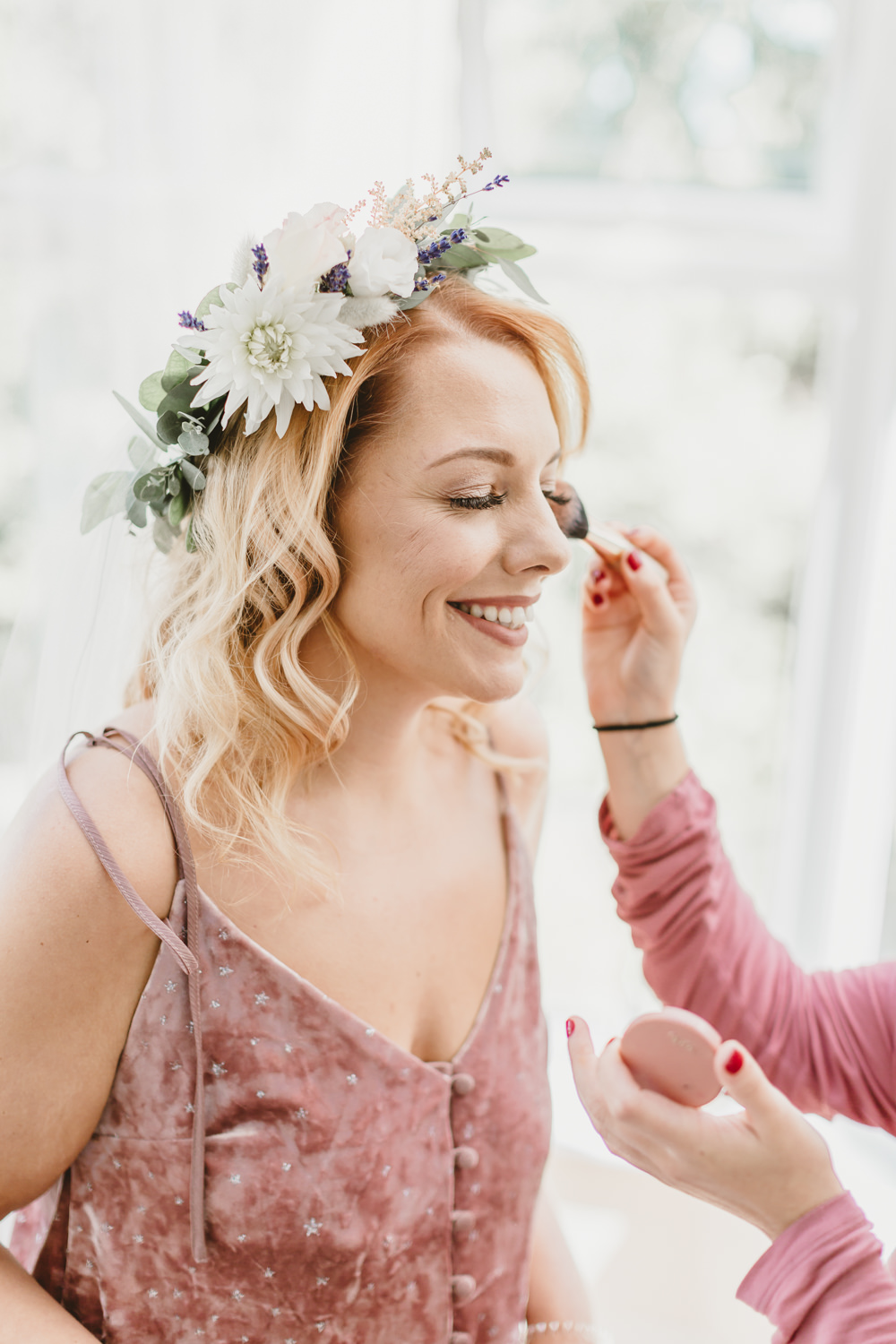 Bride Bridal Make Up Wylam Brewery Wedding Amy Lou Photography