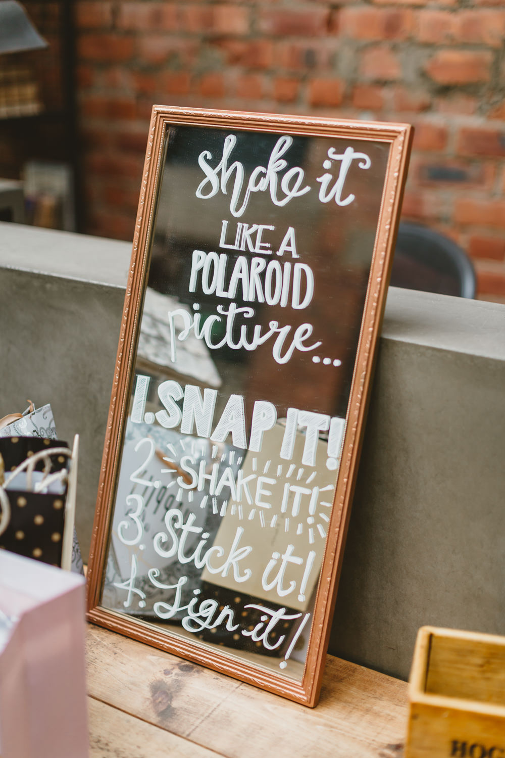 Polaroid Guest Book Wylam Brewery Wedding Amy Lou Photography