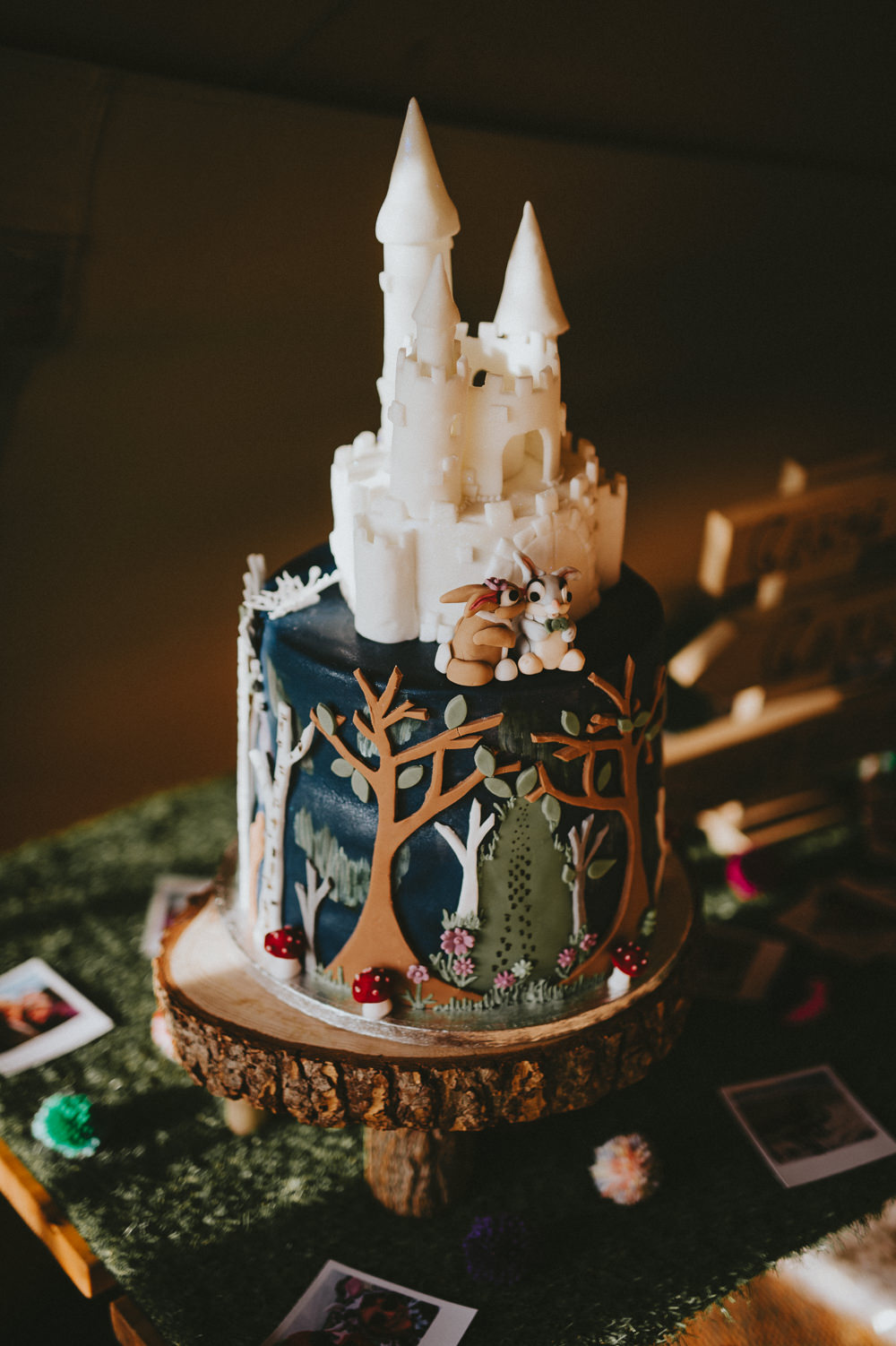 Disney Castle Woodland Cake Ash Farm Barns Wedding Flawless Photography