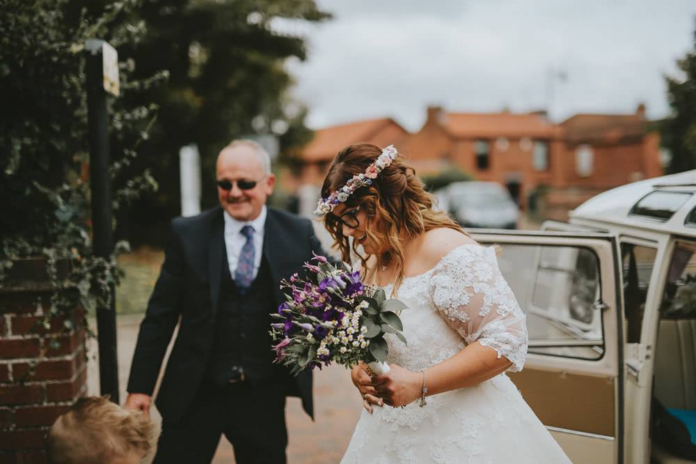 Bride Bridal Lace Sleeves Overlay A Line Dress Gown Ash Farm Barns Wedding Flawless Photography