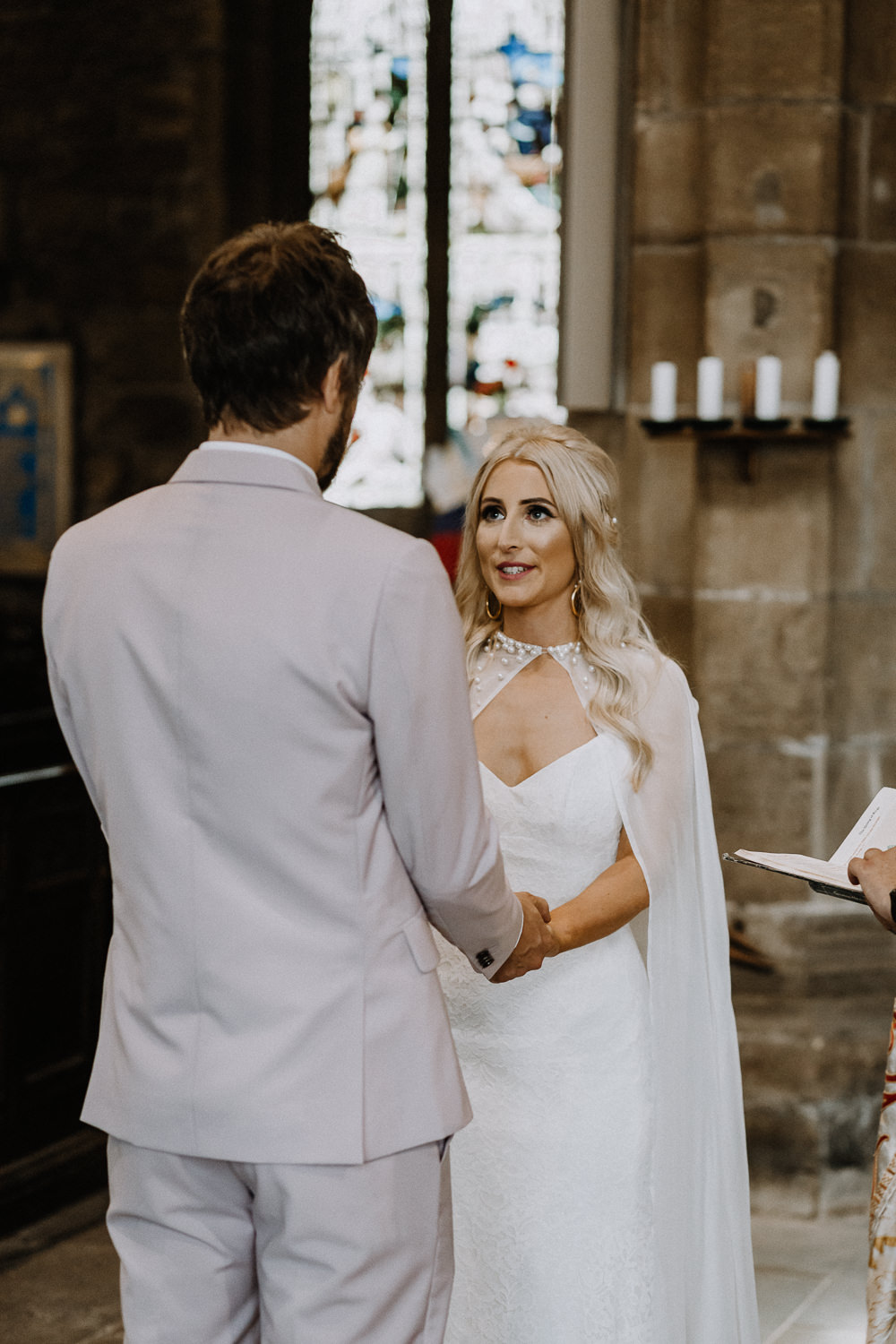 Dress Gown Bride Bridal Mikaella Bridal Cape Botanical Industrial Wedding Caitlin and Jones Photography