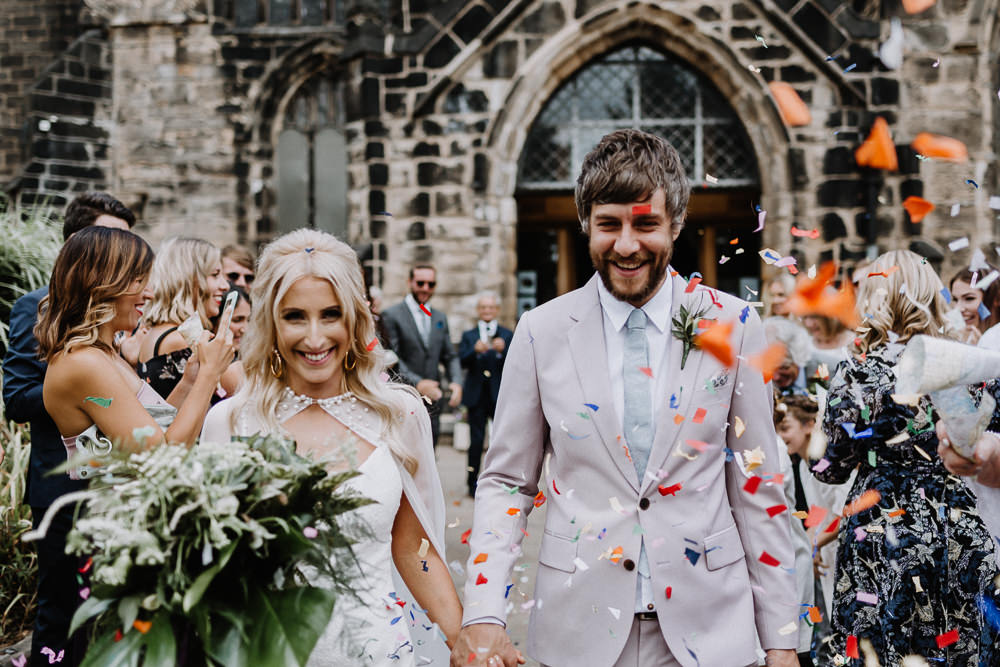 Colourful Confetti Botanical Industrial Wedding Caitlin and Jones Photography