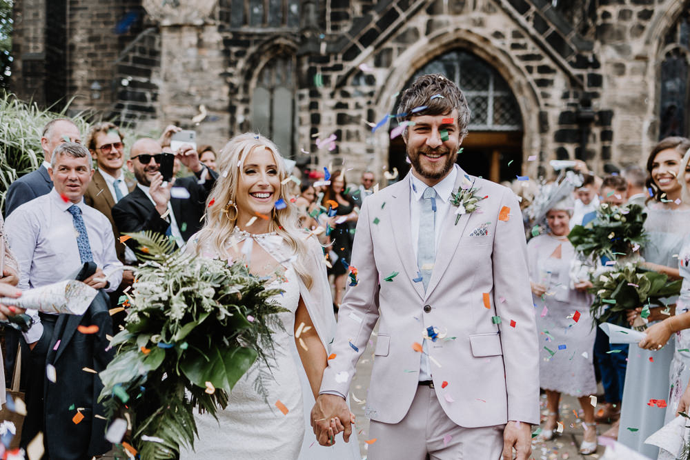 Colourful Confetti Botanical Industrial Wedding Caitlin and Jones Photography