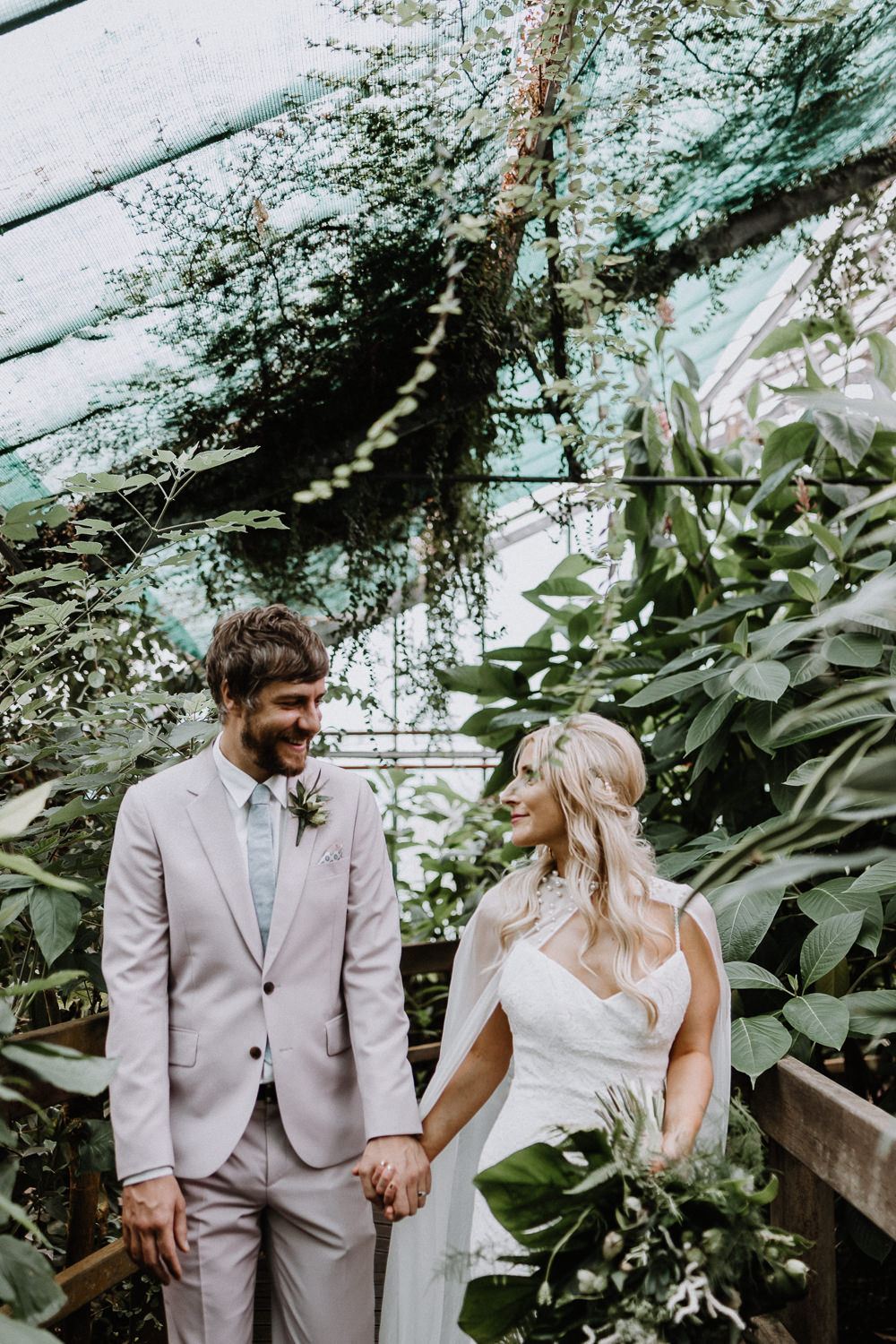 Botanical Industrial Wedding Caitlin and Jones Photography