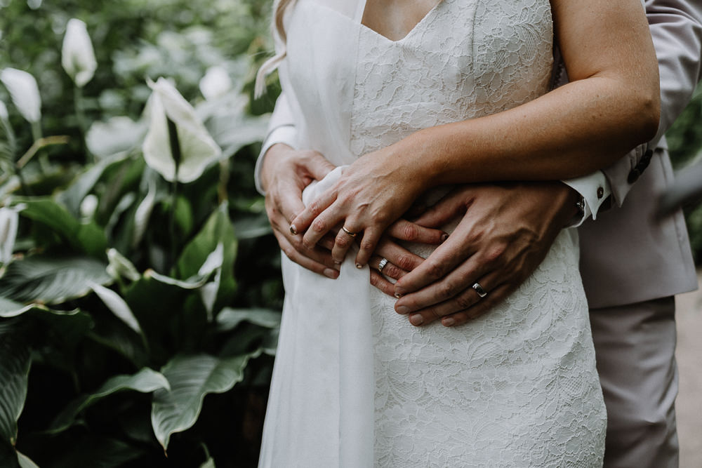 Botanical Industrial Wedding Caitlin and Jones Photography