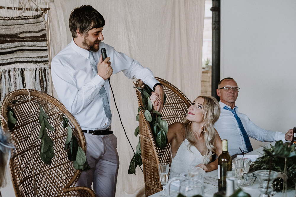 Botanical Industrial Wedding Caitlin and Jones Photography