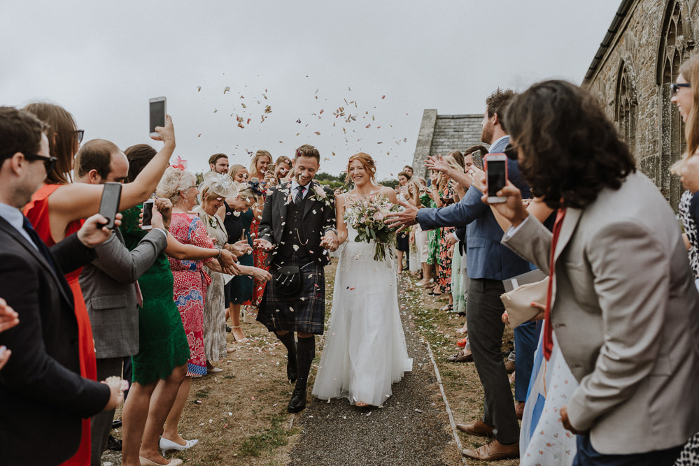 Confetti Throw Bre Pen Farm Wedding Nick Walker Photography
