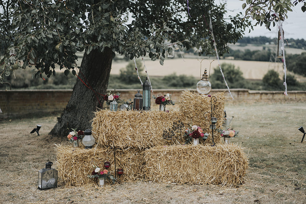 Hay Bale Storm Lanterns Shepherds Crook Celestial Cow Shed Wedding Tora Baker Photography