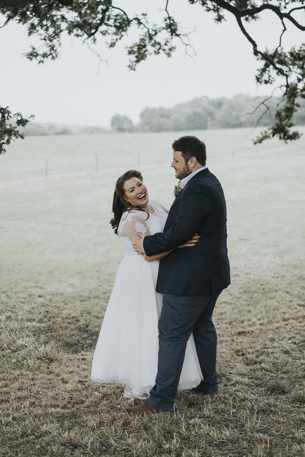 Bride Bridal Dress Gown Overlay Belt See Through Sleeves Open Shirt Groom Celestial Cow Shed Wedding Tora Baker Photography