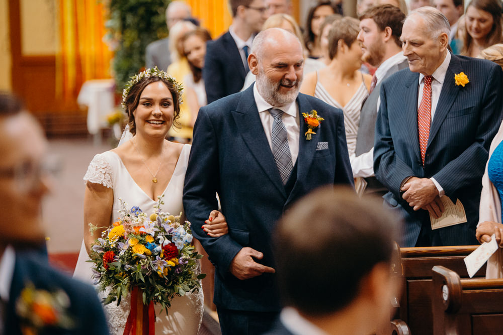 Colourful Stretch Tent Wedding Peter Mackey Photography