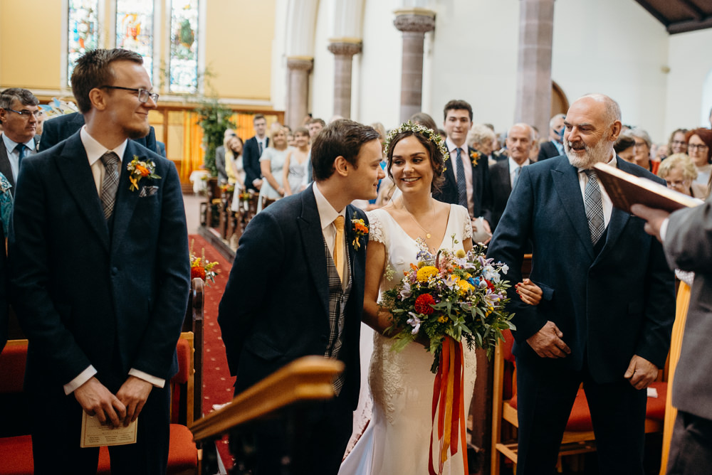 Colourful Stretch Tent Wedding Peter Mackey Photography