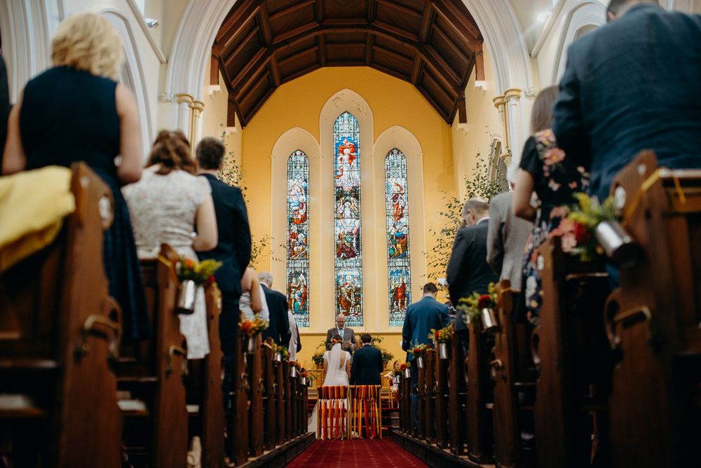 Colourful Stretch Tent Wedding Peter Mackey Photography