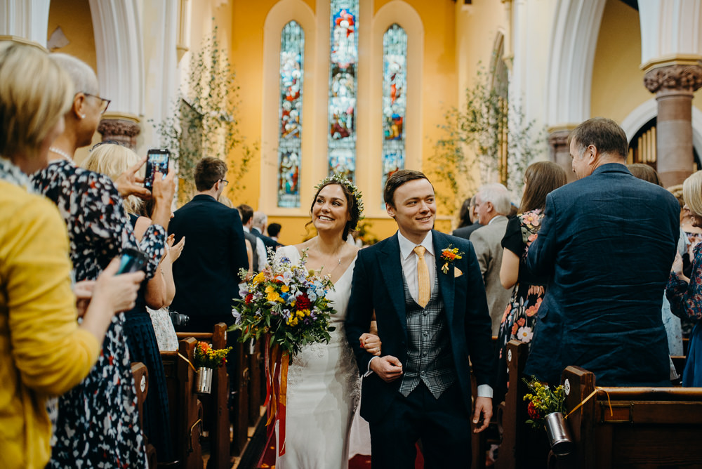 Colourful Stretch Tent Wedding Peter Mackey Photography