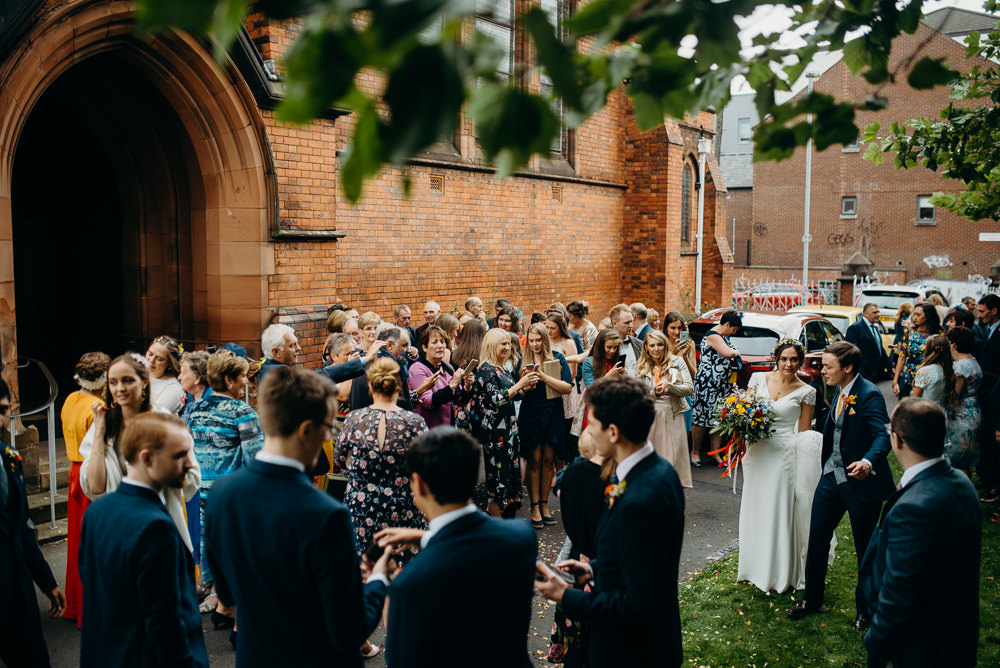 Colourful Stretch Tent Wedding Peter Mackey Photography
