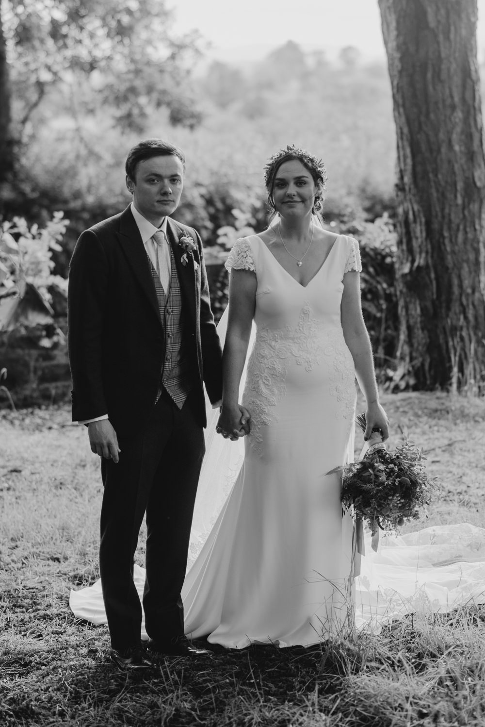 Bride Bridal Dress Gown St Patrick Lace Cap Sleeves Colourful Stretch Tent Wedding Peter Mackey Photography