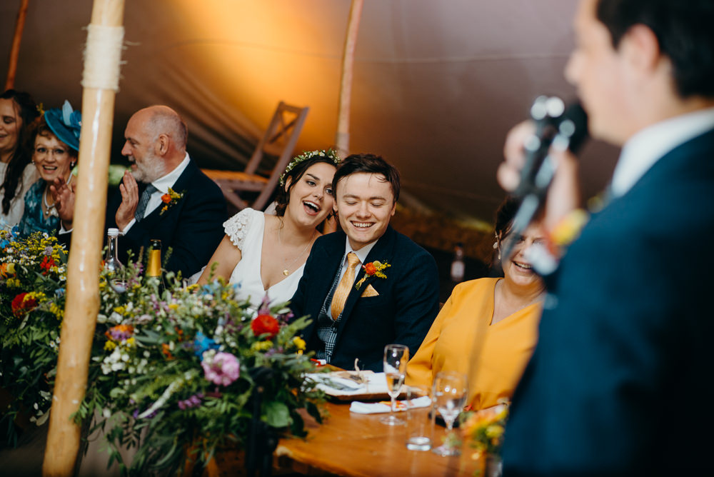 Colourful Stretch Tent Wedding Peter Mackey Photography
