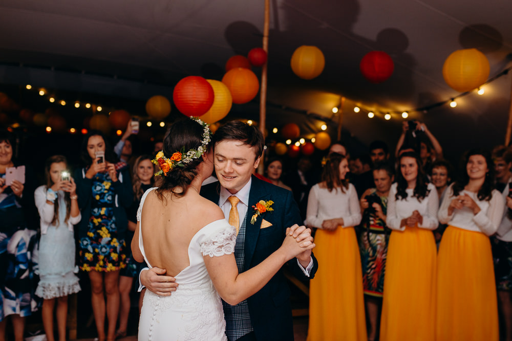 Colourful Stretch Tent Wedding Peter Mackey Photography