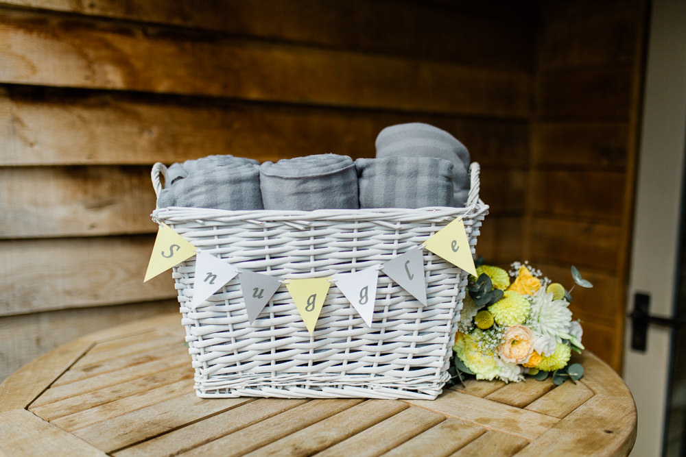 Blanket Basket Bunting Snuggle Creative Summer Wedding Gemma Giorgio Photography