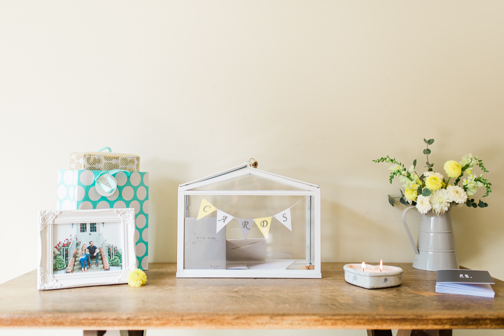 Cards Bunting Terrarium Box Creative Summer Wedding Gemma Giorgio Photography