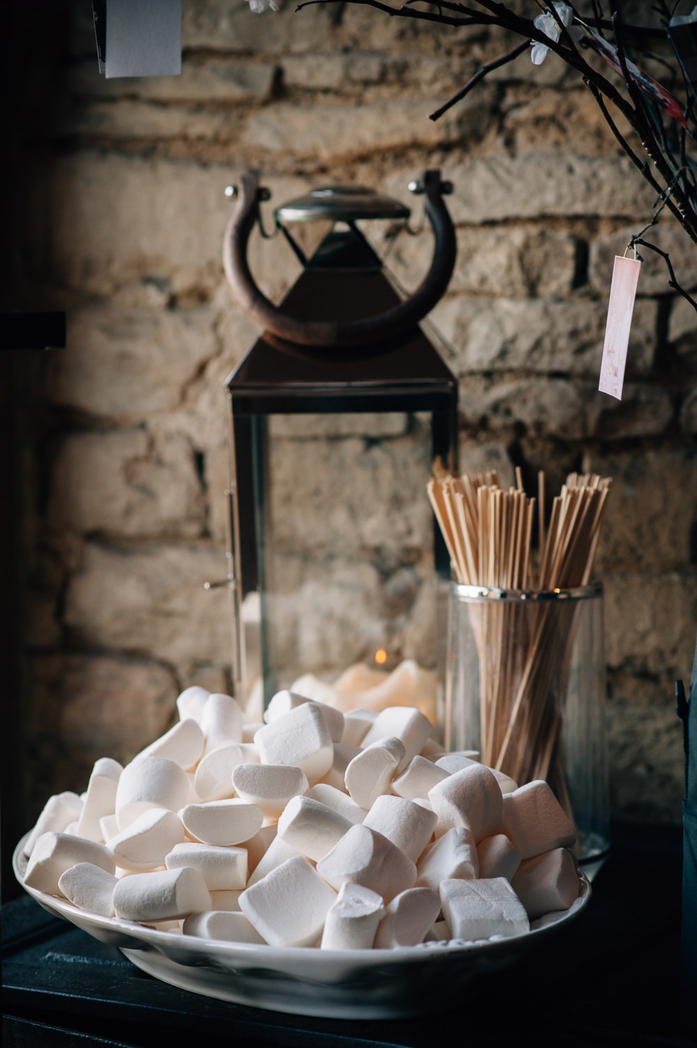 Smores Marshmallows Toasting Cripps Barn Wedding Isobel Murphy Photography