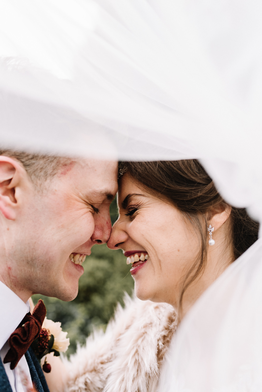 Veil Dewsall Court Wedding Oobaloos Photography