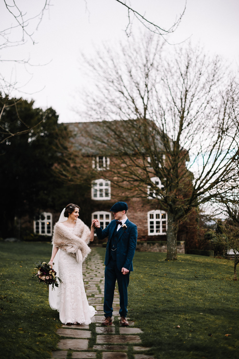 Dress Gown Bride Bridal Veil Train Essense of Australia Lace Dewsall Court Wedding Oobaloos Photography
