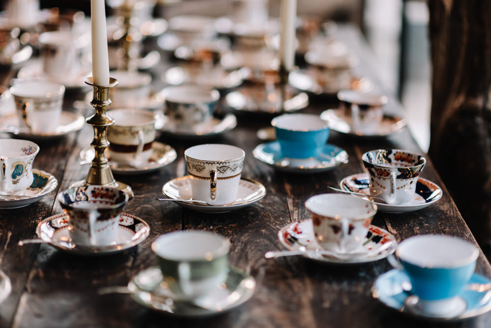 Tea Cups Dewsall Court Wedding Oobaloos Photography