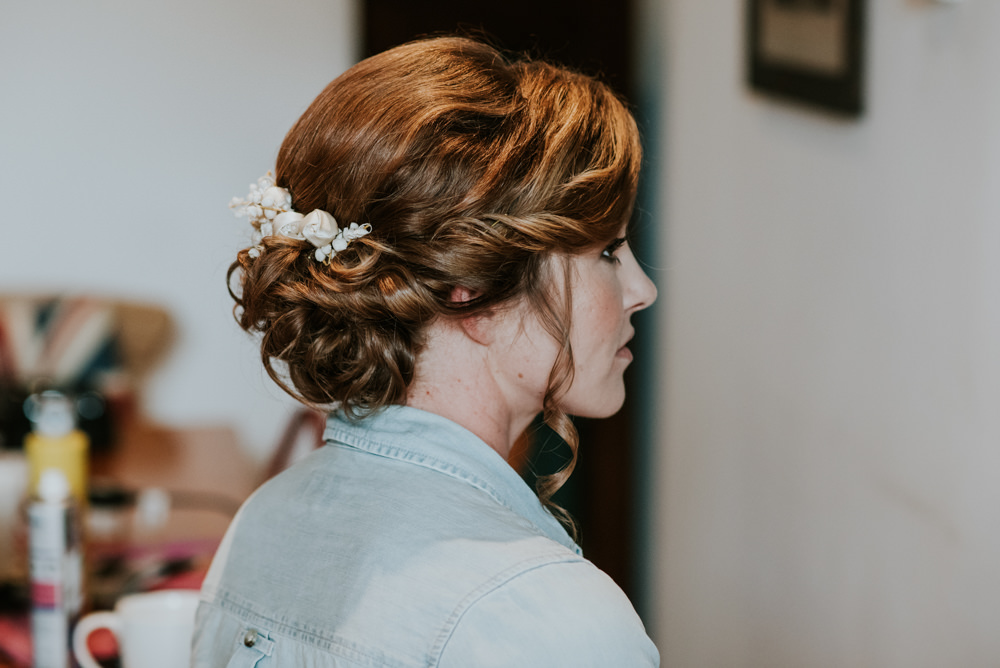 Bride Bridal Up Do Twist Curls Hair Edwardian Inspired Wedding Daniel Ackerley Photography