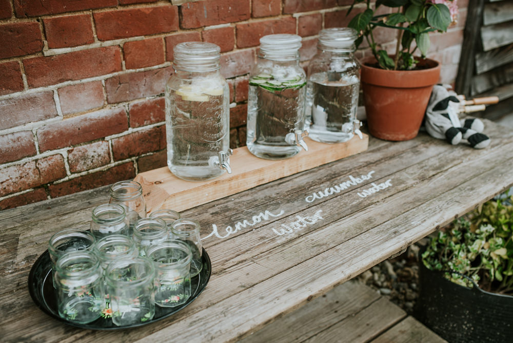 Water Dispensers Drinks Table Edwardian Inspired Wedding Daniel Ackerley Photography