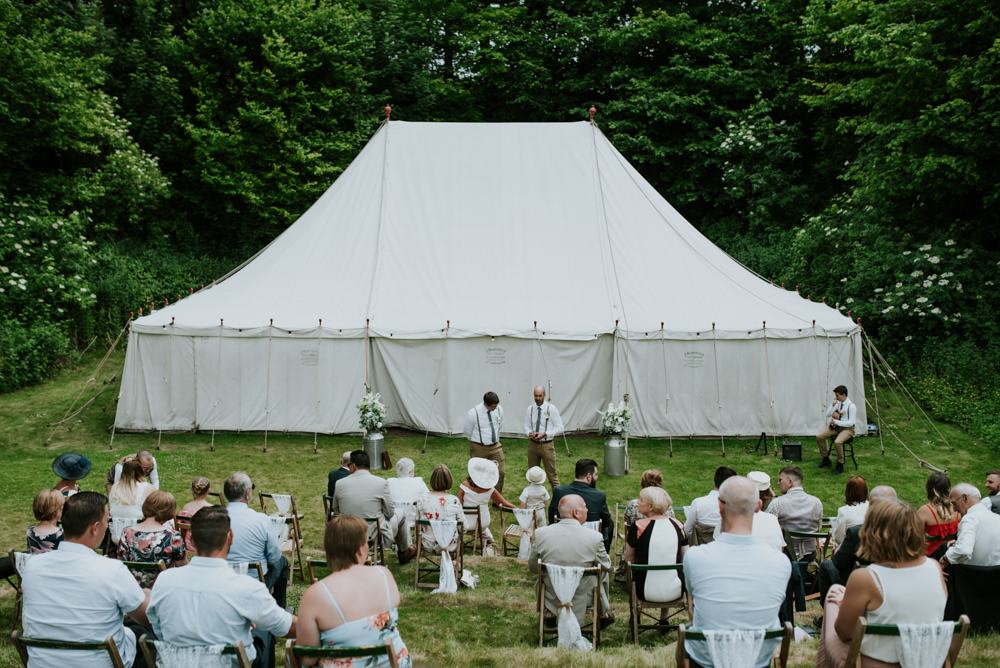Outdoor Ceremony Marquee Edwardian Inspired Wedding Daniel Ackerley Photography
