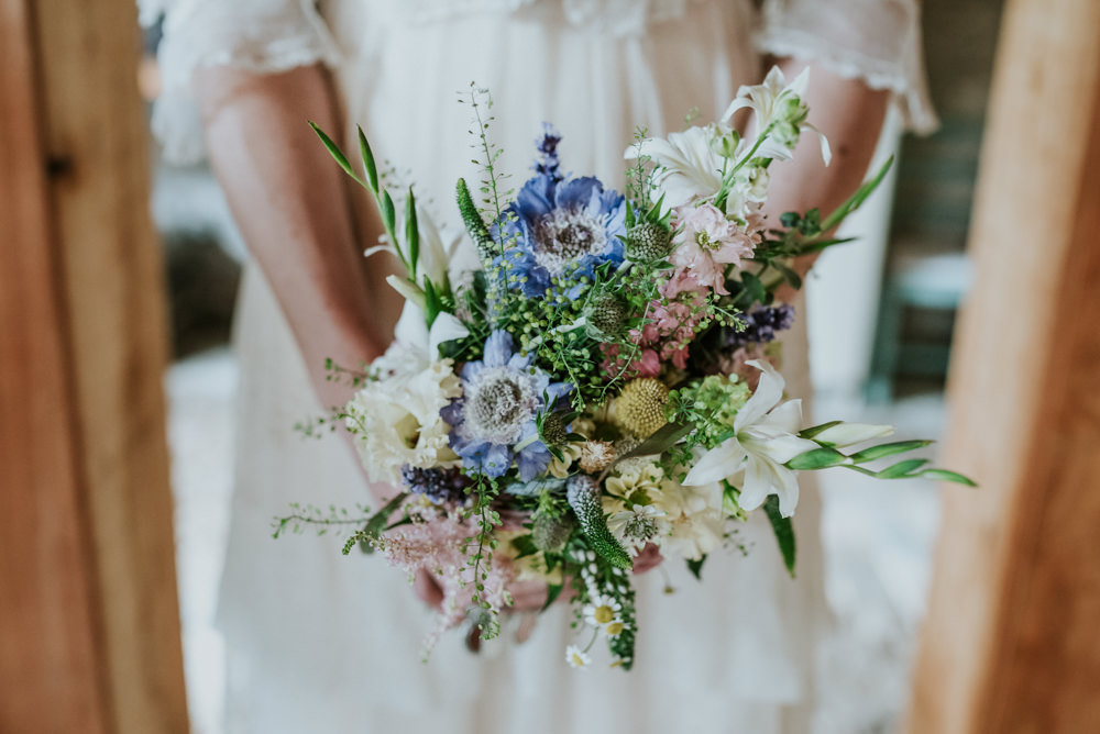 Wildflower Meadow Bouquet Bride Bridal Edwardian Inspired Wedding Daniel Ackerley Photography