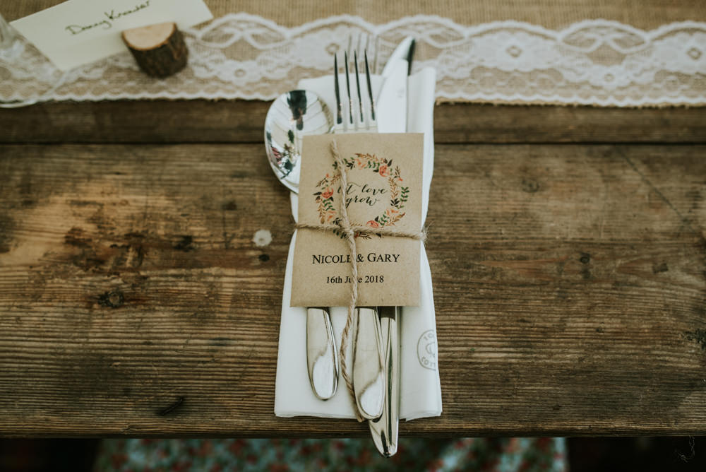 Wildflower Seeds Favour Burlap Hessian Lace Table Runner Edwardian Inspired Wedding Daniel Ackerley Photography
