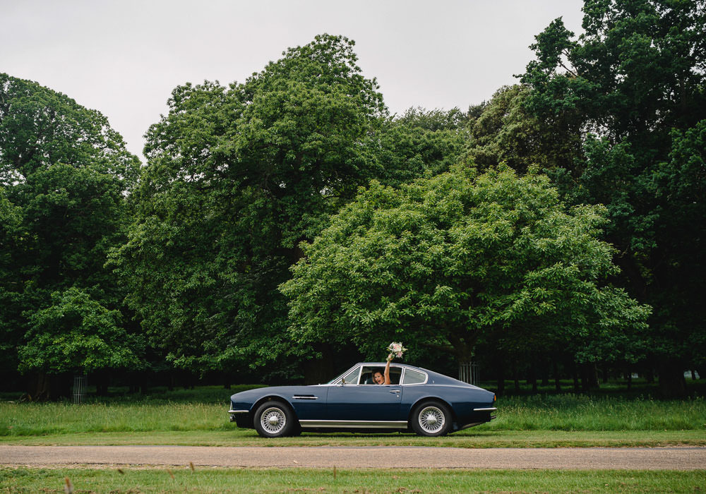 Classic Car Transport Holkham Hall Wedding Luis Holden Photography