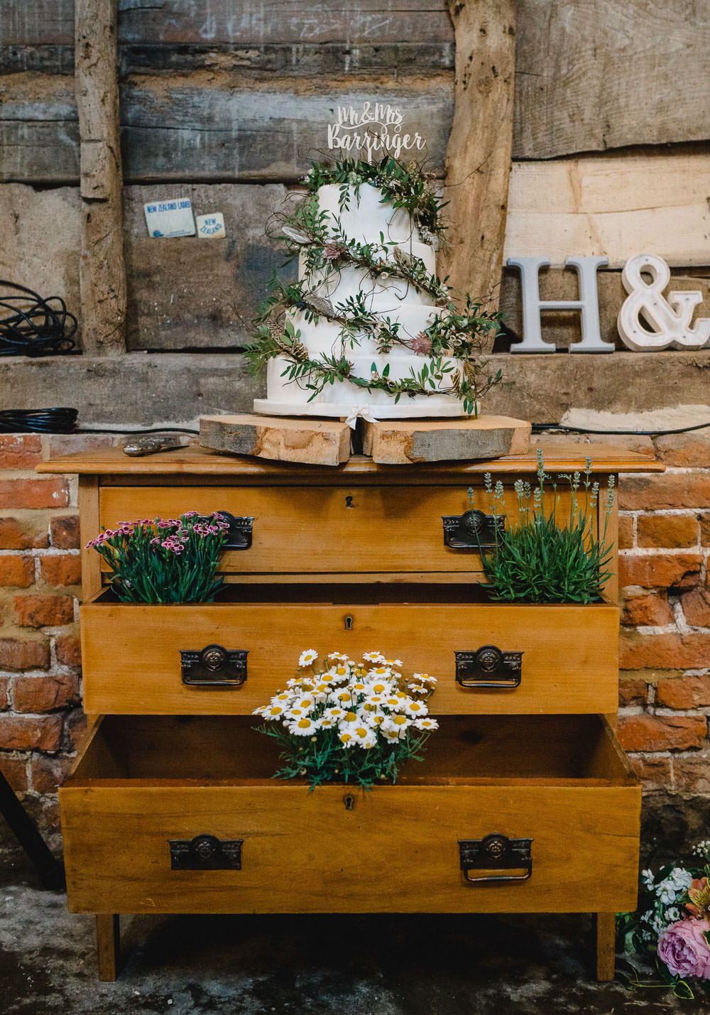 Furniture Dresser Cake Table Holkham Hall Wedding Luis Holden Photography