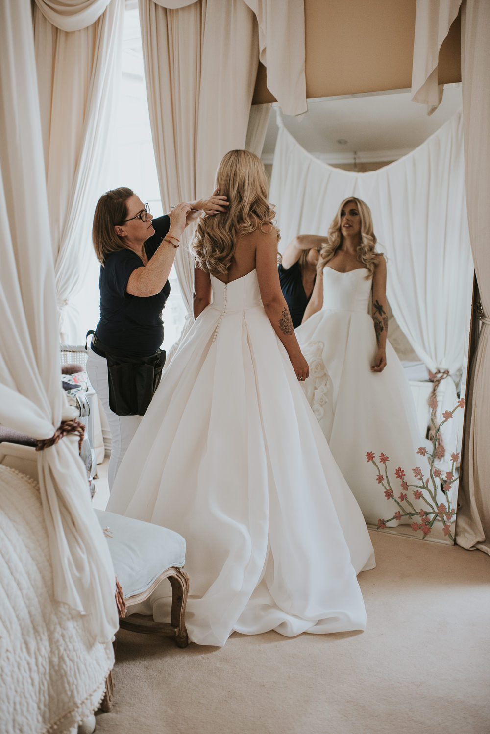 Dress Gown Bride Bridal Strapless Sweetheart Maggie Sottero Princess Millhouse Wedding Louise Scott Photography