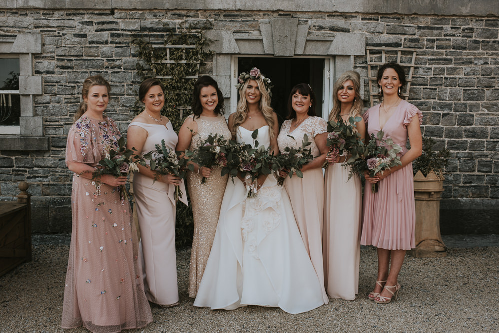 Bridesmaids Bridesmaid Dress Dresses Pink Blush Millhouse Wedding Louise Scott Photography