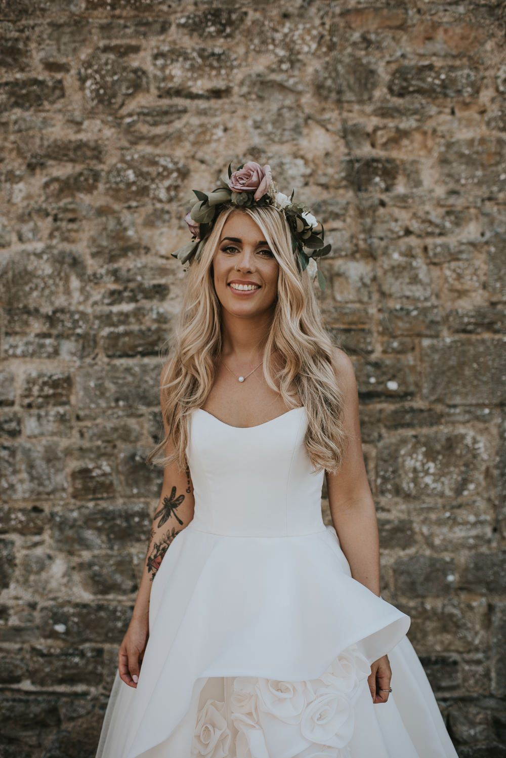 Dress Gown Bride Bridal Strapless Sweetheart Maggie Sottero Princess Millhouse Wedding Louise Scott Photography