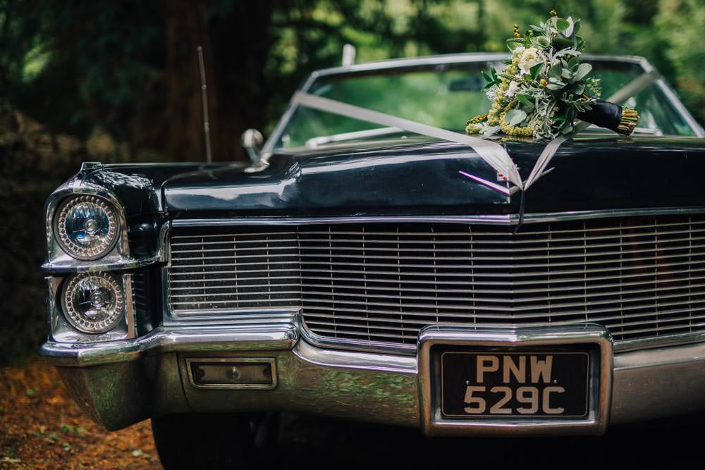 Cadillac Car Transport Monmouth Priory Wedding Loveseen Photography