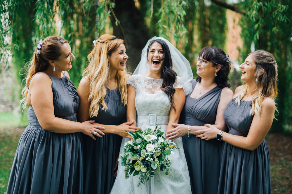 Grey Bridesmaid Dress Dresses Bridesmaids Monmouth Priory Wedding Loveseen Photography