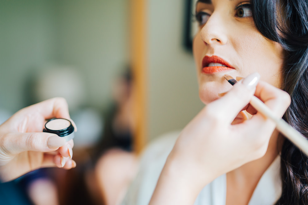 Bride Bridal Make Up Monmouth Priory Wedding Loveseen Photography