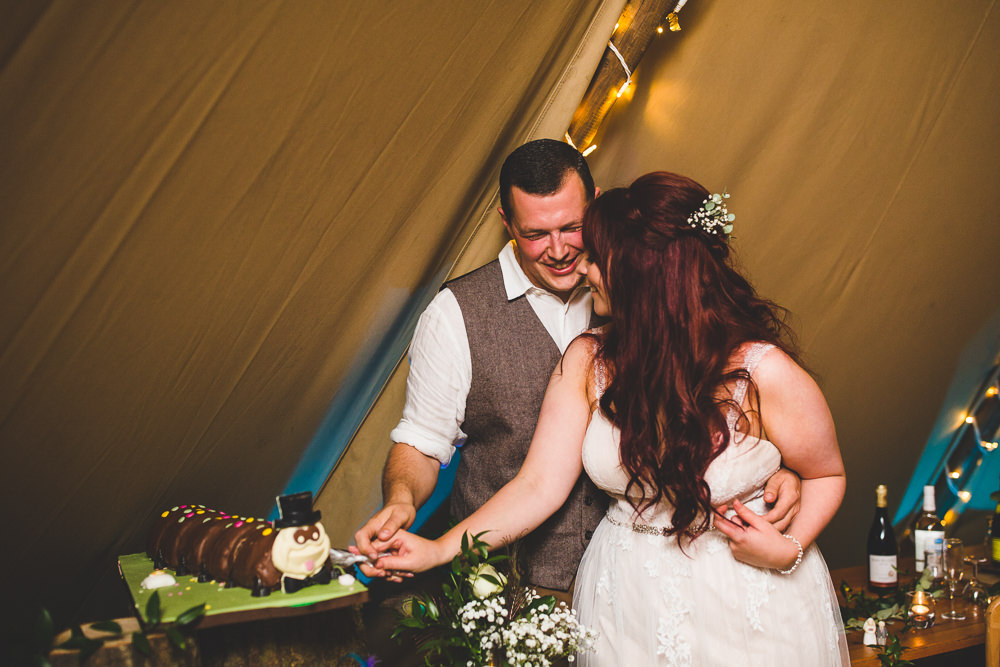 Bride Bridal Wed2Be Dress Gown Sleeveless Overlay Veil Tweed Waistcoat Chinos Groom Colin Caterpillar Moors Valley Country Park Wedding Livvy Hukins Photography