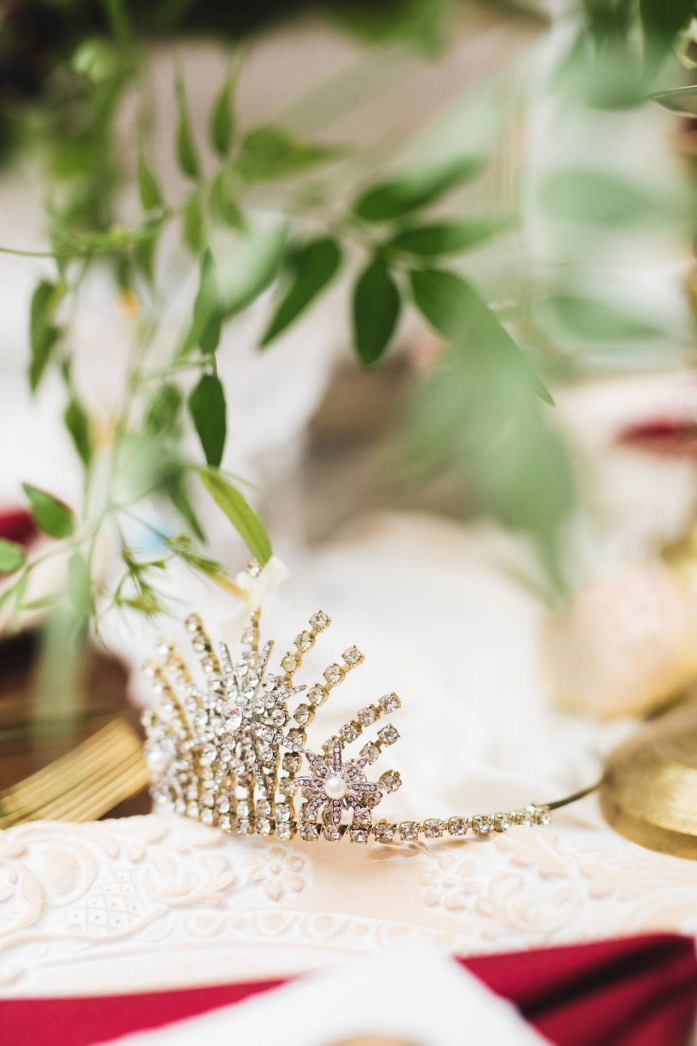 Bride Bridal Crown Tiara Accessory 1910 Orangery Wedding Ideas Cat Lane Weddings