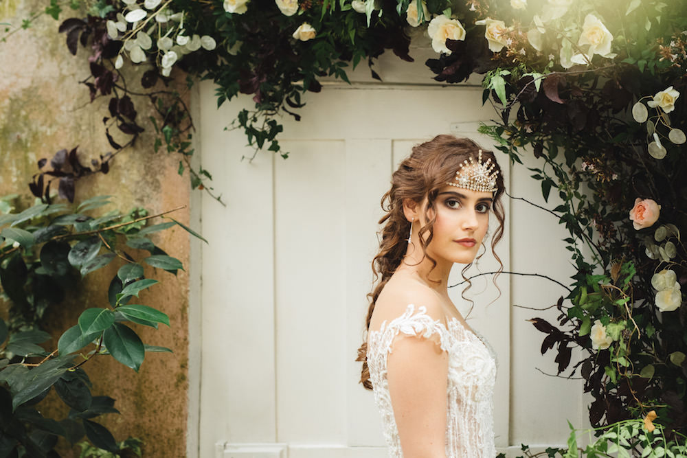 Bride Bridal Crown Tiara Accessory 1910 Orangery Wedding Ideas Cat Lane Weddings