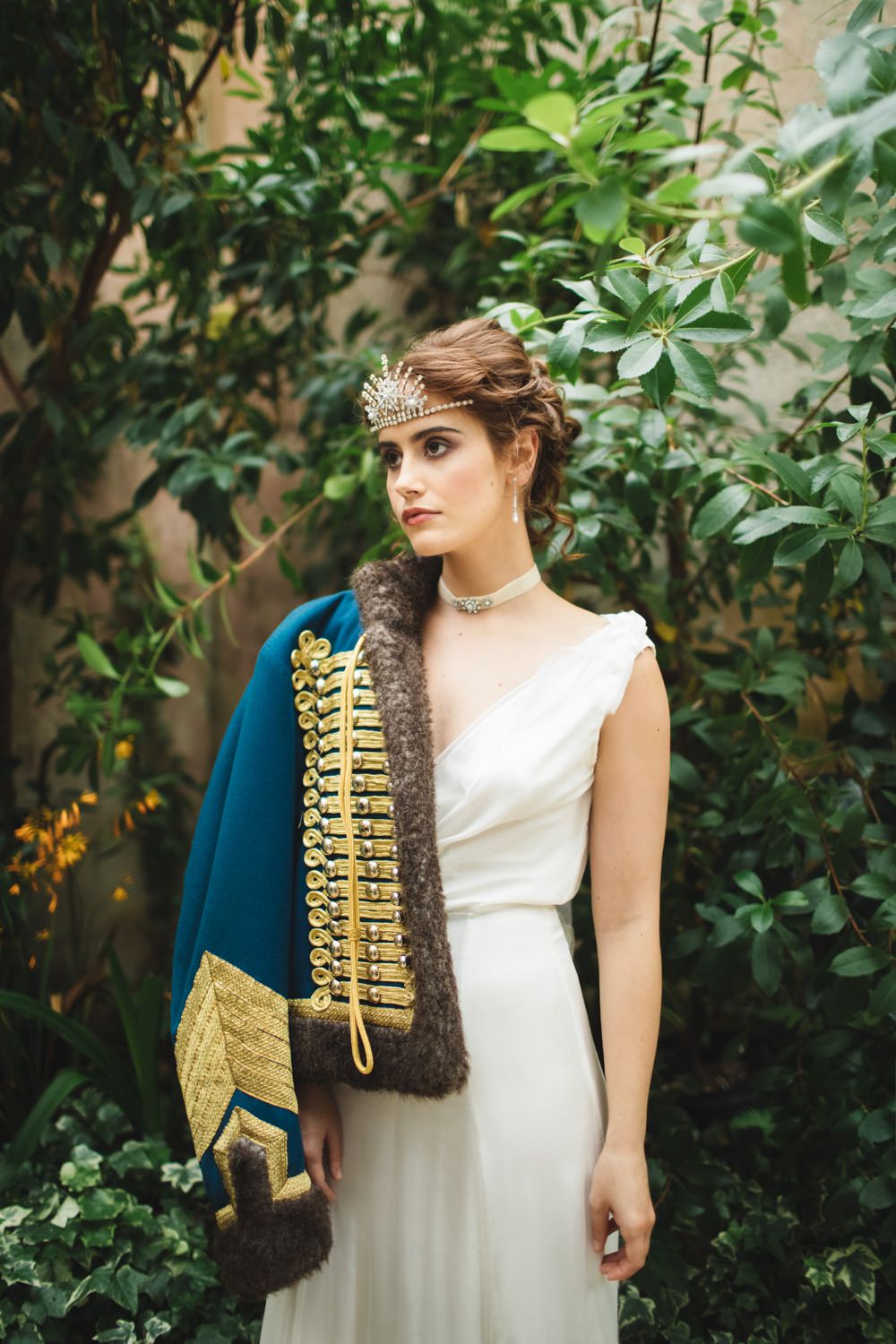 Bride Bridal Dress Gown Grecian Jacket Orangery Wedding Ideas Cat Lane Weddings